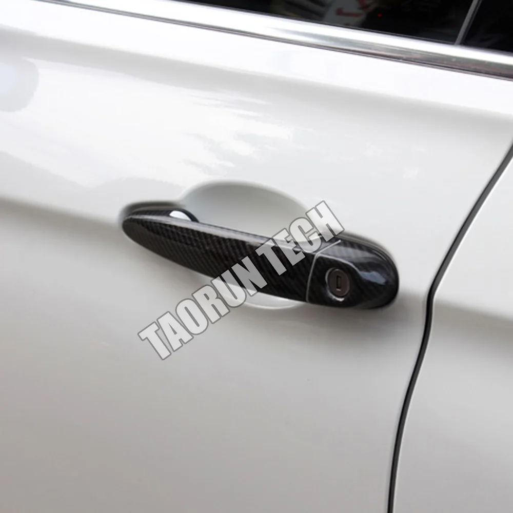 Отделка дверной ручки из углеродного волокна E84 F25 F26 E70 E71 отделка для BMW X1 X3 X4 X5