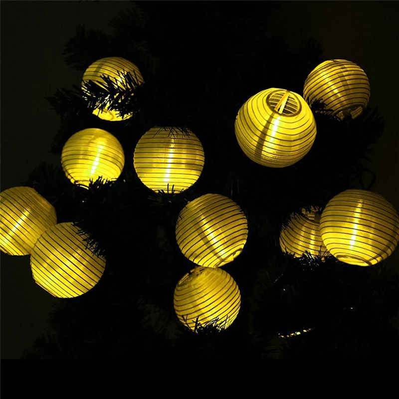 Гирсветильник с солнечной батареей 5 м 20 светодиосветодиодный|light string solar|led lighting