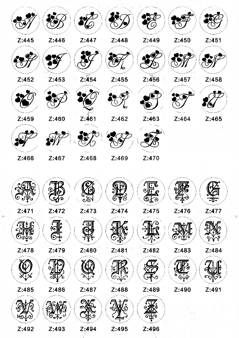 Letter stamp 1-10