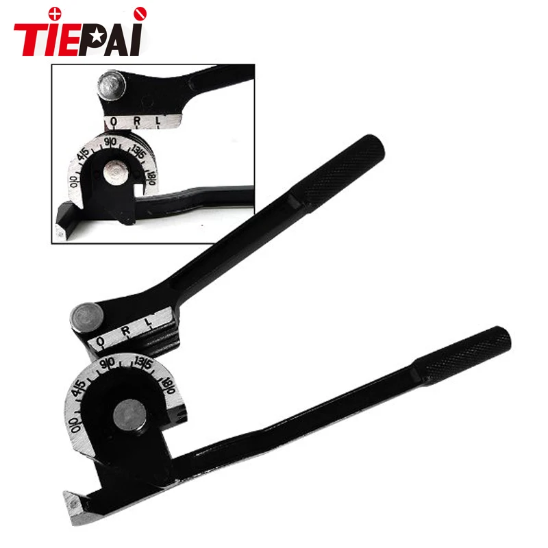 Tiepai 3 in 1 Aluminum Pipe Bender Black 6 8 10mm Copper Pipe Tube Bending Tool 180 Degree Lever