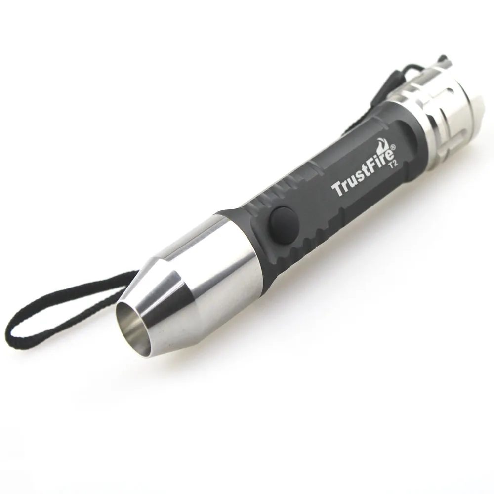 

TrustFire T2 CREE R5 360LM 5-Mode Stainless Steel Head LED Flashlight (1x18650)