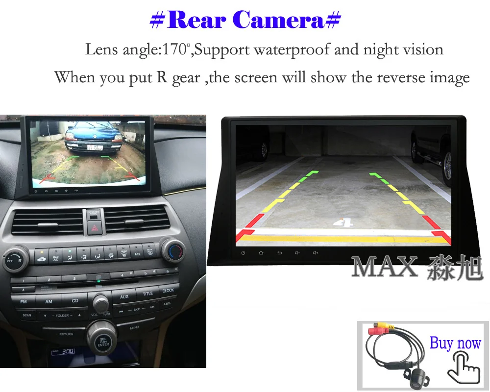 Clearance MAX Android 8.1 Car DVD For Honda Accord 8 North American Version Car Radio RDS Bluetooth Call/Music WiFi SWC GPS Free Map 14