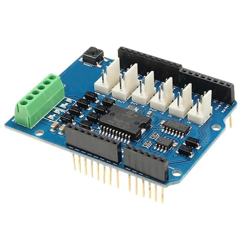 L298N L298P 4 Dual канальный драйвер двигателей модуль двигатель щит R3 для Arduino 5V ~ 12V
