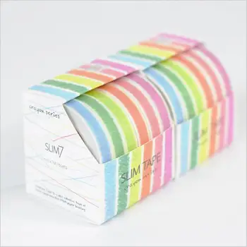 

6 pcs/lot Cute Japanese style Extreme fine color of 7mm*7m Masking paper Tape DIY Decorative Adhesive Tape children stationery