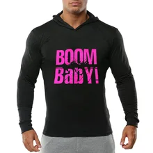 Спортивная Мужская футболка для бега, толстовка с капюшоном, Спортивная футболка с длинными рукавами, спортивные штаны для фитнеса, одежда