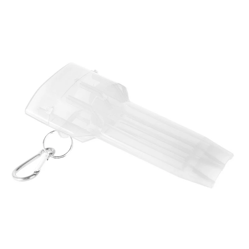 Портативный брелок чехол для дротиков пластик прозрачный Дартс коробка клуб семья игры - Цвет: white