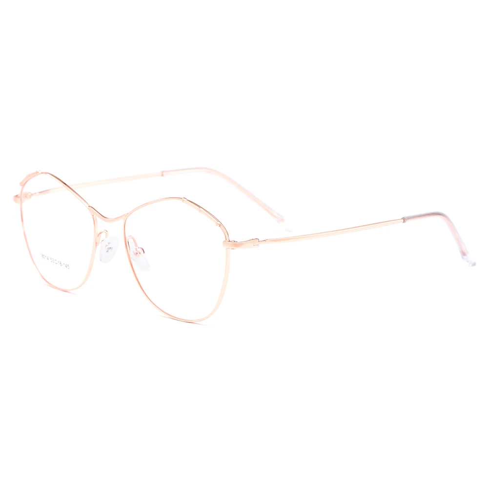 Gmei оптический Urltra-светильник из титанового сплава овальные женские очки с полной оправой для близорукости очки для чтения по рецепту M18014 - Цвет оправы: C9 Rose Gold