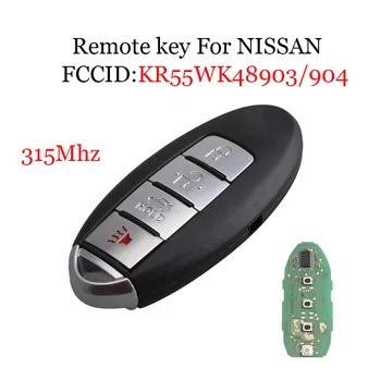 

4 Buttons 315Mhz Complete Car Remote Smart Key For Nissan Altima Maxima Murano For Nissan Key KR55WK48903 PCF7952 chip