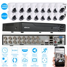 KKmoon 16CH CCTV система 16 шт 3,6 мм крытая камера безопасности ночного видения 16CH 960P DVR День/Ночь система видеонаблюдения Комплект