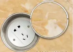 Price Spiral Circular Socket 304 Stainless Steel Waterproof Five-hole Three-plug Mall Marble Invisible Floor Socket