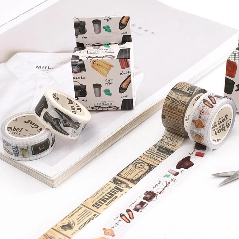 

Vintage of Travel Washi Tape DIY Decoration Tape for Scrapbooking Adheisive Masking Tape Adhesive Label Sticker Stationery