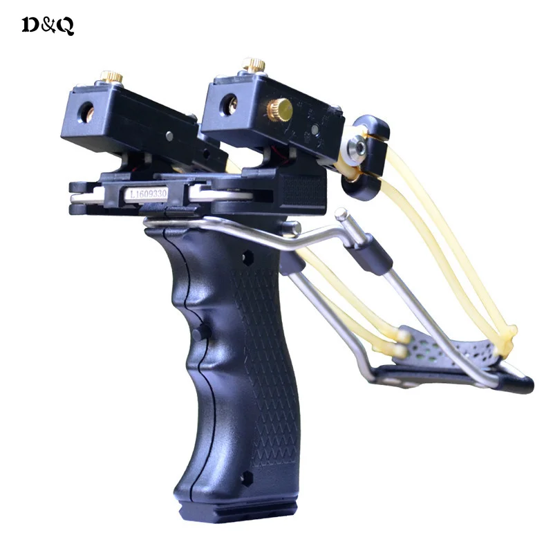 

Powerful Hunting Slingshot Catapult High Elastic Rubber Band ABS Plastic for Outdoor Shooting Target Practice Red Green Light