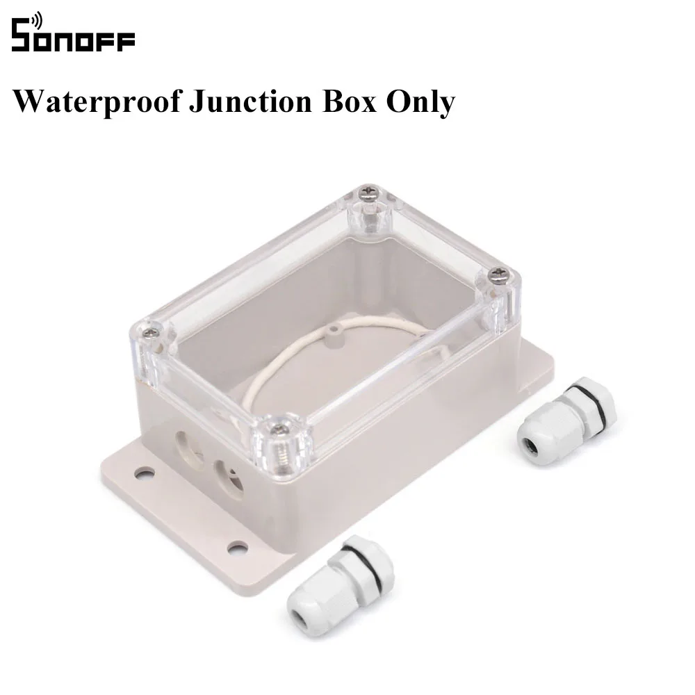 Sonoff IP66 водонепроницаемая распределительная коробка водонепроницаемый чехол водостойкий корпус Поддержка Sonoff Basic/RF/Dual/Pow для рождественских елок - Комплект: Waterproof Case