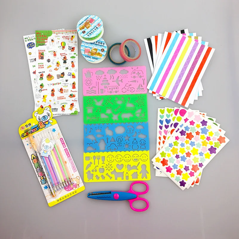 

Creative DIY Homemade Decorative Diy Photo Album Essential Tool Accessories Pack Paper Set Handmade Set Scrapbooking for Album