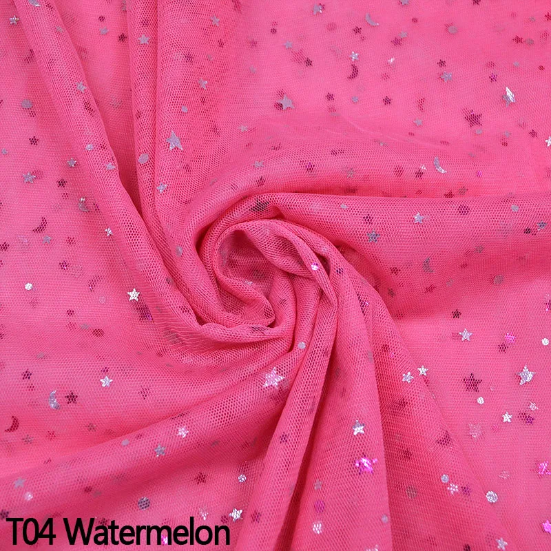 1P 160 см x 1 м Блестящий тюль из органзы с блестками DIY свадебный Тюль для украшения арки детский душ швейная юбка-пачка Ткань Домашний декор - Цвет: T04 Watermelon