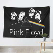 PINKFLOYD 56X36 polegadas grande bandeira logotipo da banda de rock retro poster pintura pano Bar hostel Cafés decoração da sua casa