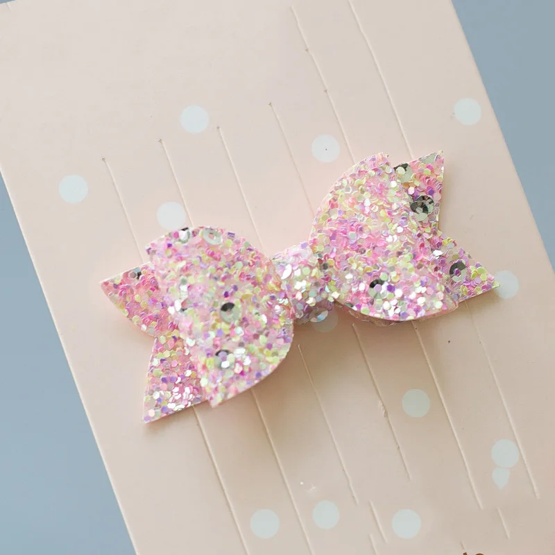 2pcs Handmade Mini Sequins Hair Bows