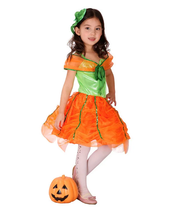 High Quality Pumpkin Princess Image Cosplay Costume Halloween Dance