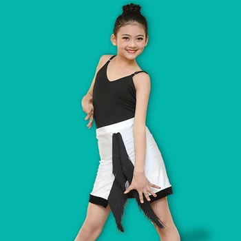 

Fashion Latin Dance Kids Dresses Tango Salsa Cha Cha Samba Rumba Ballroom Fringe Practice Performance Dance Wear For Girl DC2080