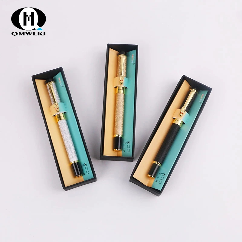 

High Quality Luxury 0.7mm Metal Pen Stationery Office Supplies Business Gifts Signed Pen Student Stationery Gift