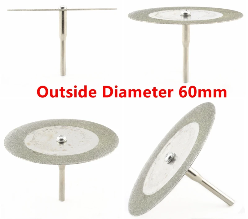 10 шт. 16-60 мм алмазные режущие диск абразивный колеса ротационный нож пилы шлифовальные абразивный диск с хвостовиком 1/" для Dremel инструменты