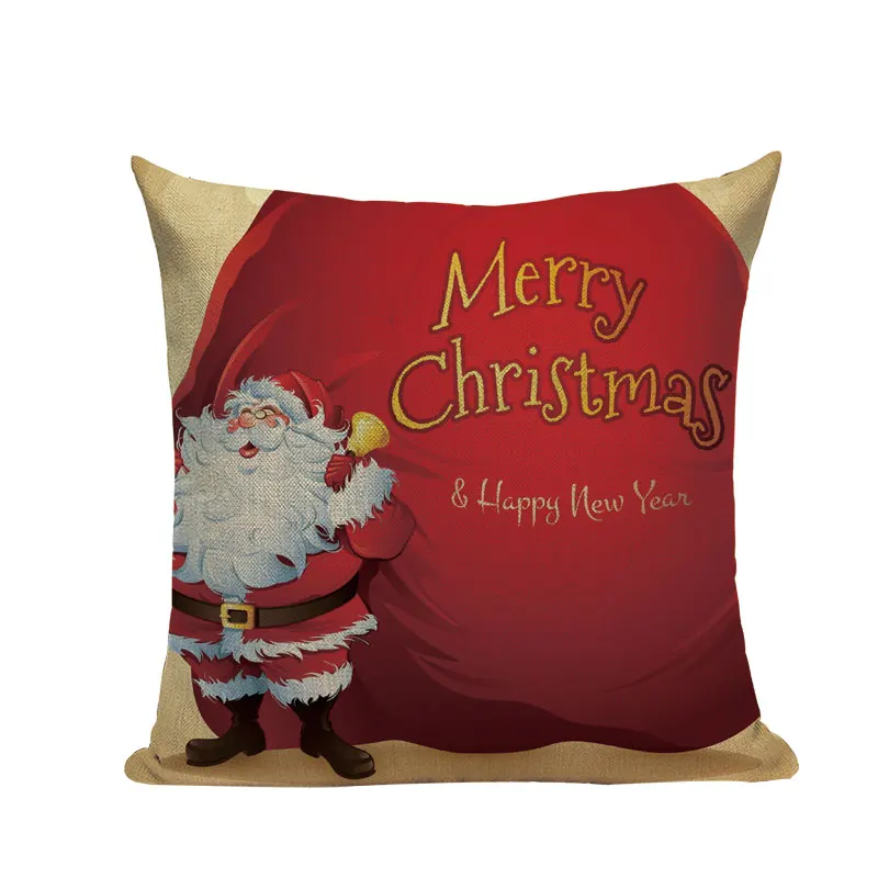 45 см* 45 см Рождественская подушка крышка атмосфера Рождества квадратная Подушка Чехол Диван-кровать для дома рождественские подарки - Цвет: 7340