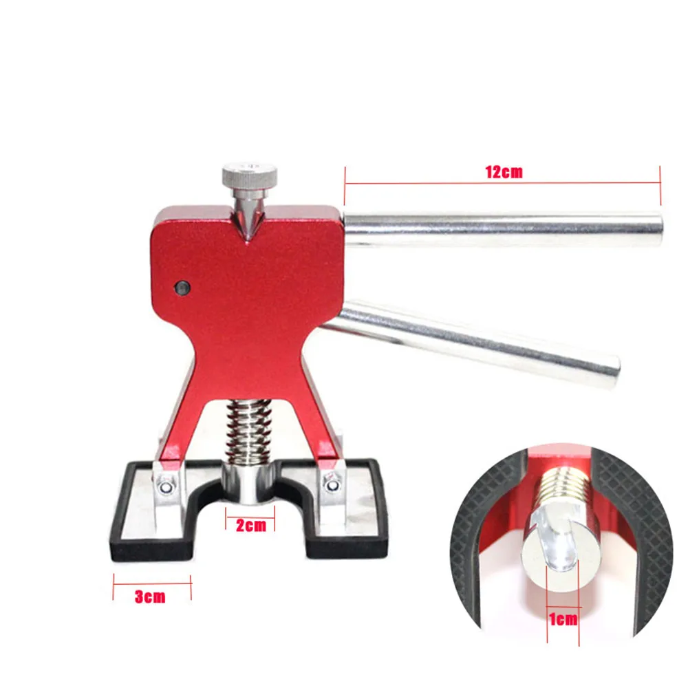 PDR Профессиональные ручные инструменты наборы для ухода за кожей красный Дент Lifter для автомобиля, без краски Ремонт Инструменты Набор Дент Алюминий клей Съемник вкладки