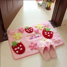Прекрасный клубничный дверной ковер для спальни ванной комнаты плотный коврик