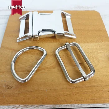 

20sets/lot (metal buckle+adjust buckle+D ring/set)superior quality silvery 30mm DIY dog collars leash accessories Zinc Alloy