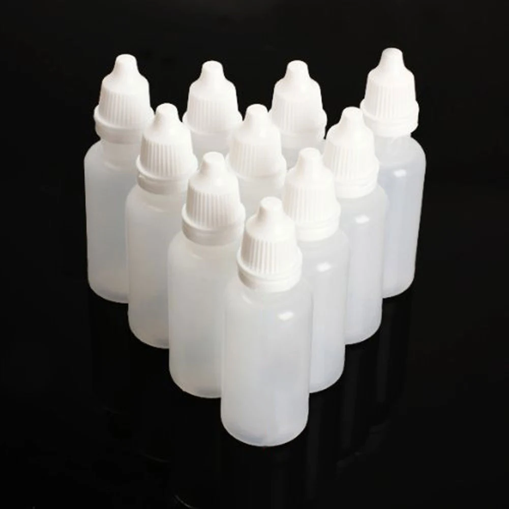 

10 Pcs 30/20/15/10/5ml Profesional Translucence Eye Liquid Dropping Bottles