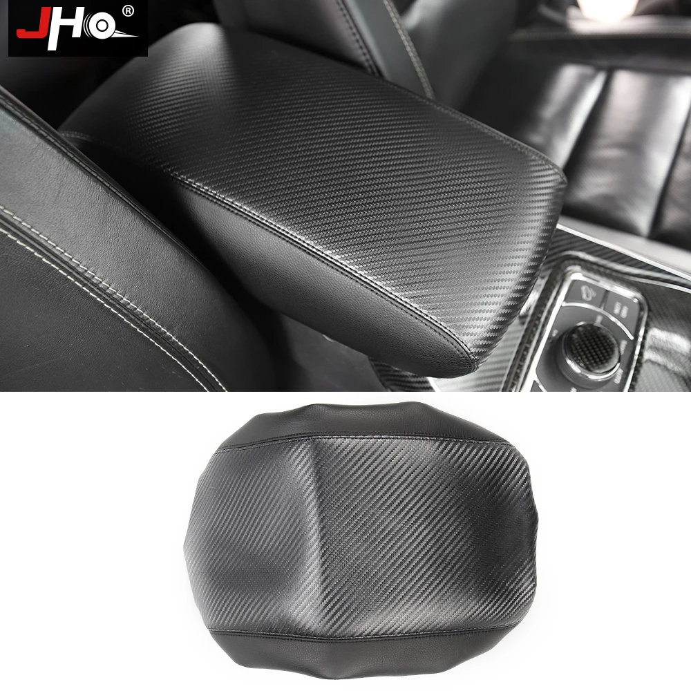 

JHO Car Armrest Cover For 2011-2019 Jeep Grand Cherokee Limited 2018 2017 2016 2015 14 13 12 WK2 Arm Rest Box Cover Accessories