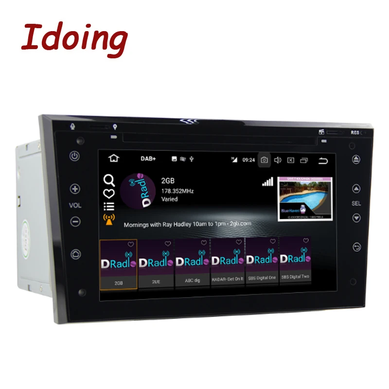 Top Idoing 4G+32G Android9 2Din For Opel Vectra Corsa D Astra Steering-Wheel Car Multimedia TV Fast Boot Built-in 3G Dangle disc 4