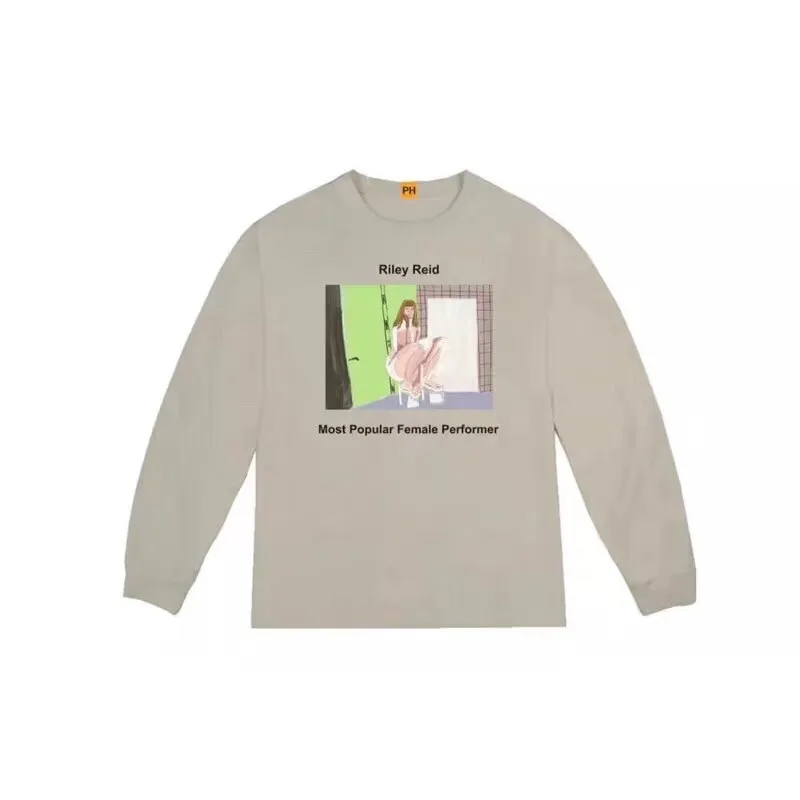 Kanye West X, футболка для мужчин и женщин, 1:1, высокое качество, повседневные футболки с длинными рукавами, футболки, футболка - Цвет: 5
