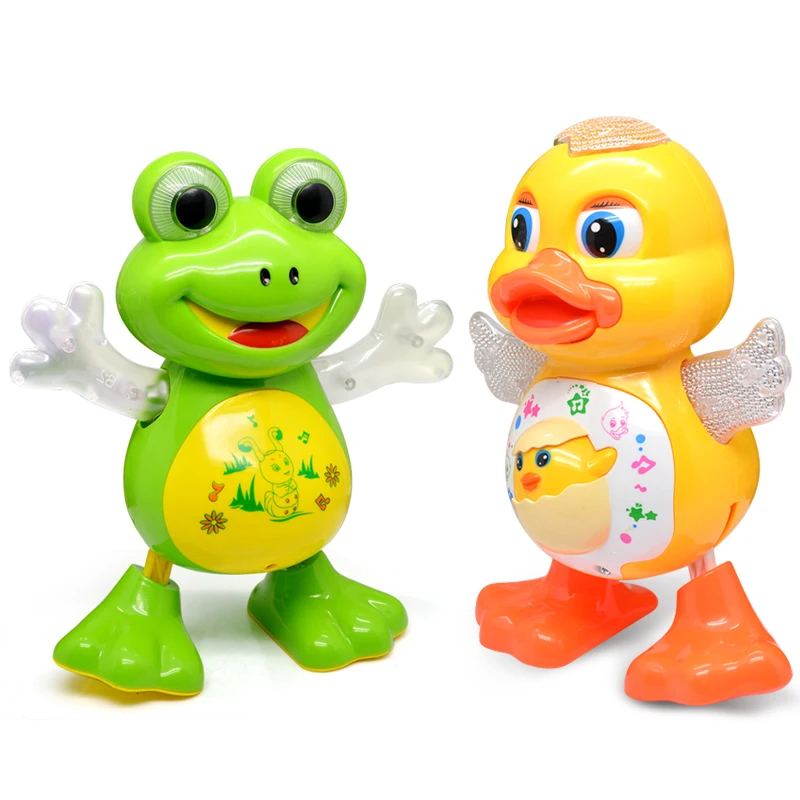 YIJUN New Electronic Dancing Frog Pet Toys Robot doll Toys Light Music Universal Interactive Toys Children Toys Brithday Gifts 6