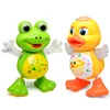 YIJUN New Electronic Dancing Frog Pet Toys Robot doll Toys Light Music Universal Interactive Toys Children Toys Brithday Gifts 6