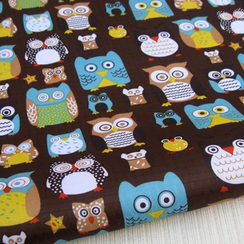 

WF276 - PVC coated waterproof fabric - Owls on Brown