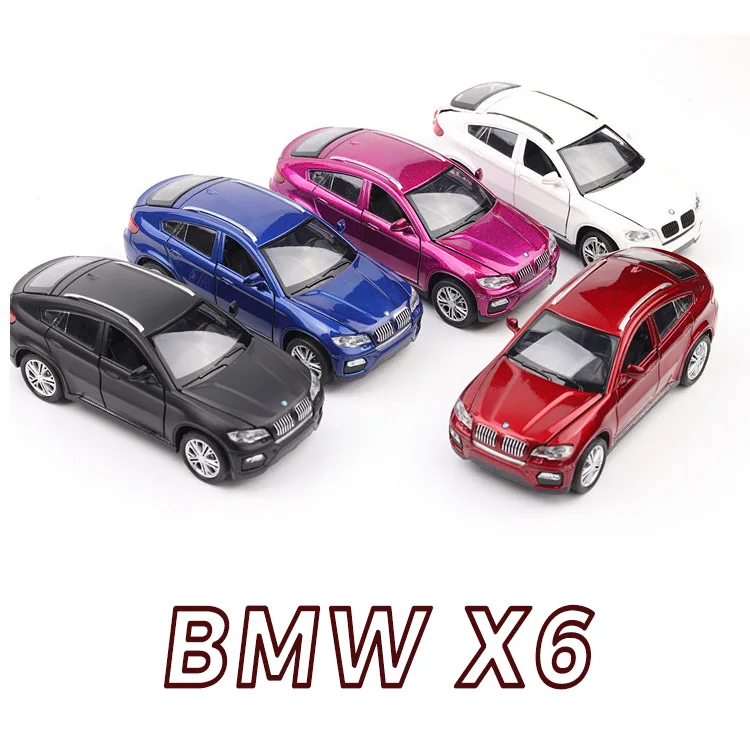 

1:32 X6 SUV Coupe Simulation Toy Vehicles Model Alloy Pull Back Children Toys Genuine License Collection Gift Off-Road Car Kids
