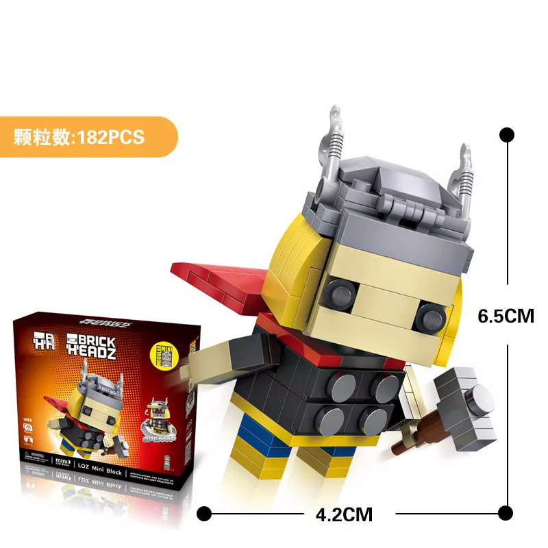 Micro-drilled-building-blocks-Superhero-series-Spiderman-Iron-Man-Hulk-Legoings-marvel-city-DIY-figures-Bricks (3)