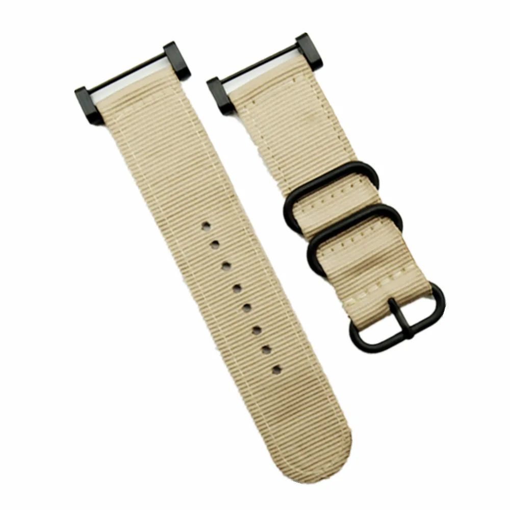 24 мм подходит для Suunto Core For Note черный ремешок часов/нейлоновый Zulu Strap3 Ring Lugs +