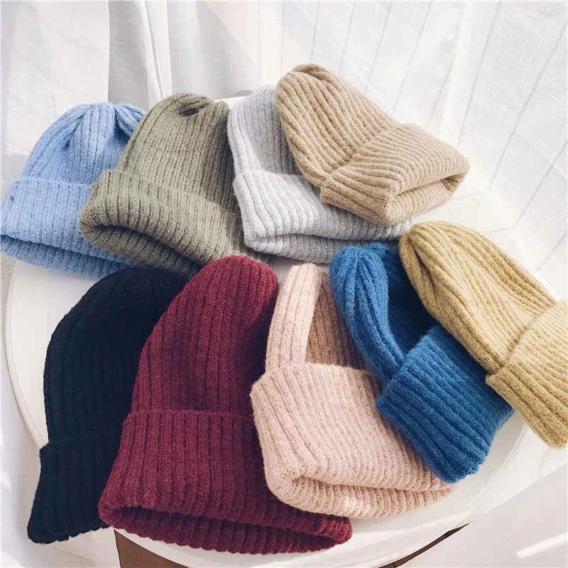 Новые зимние шапки для мужчин и женщин Skullies Beanies женские модные теплые шапки унисекс эластичные вязаные шапки высокого качества