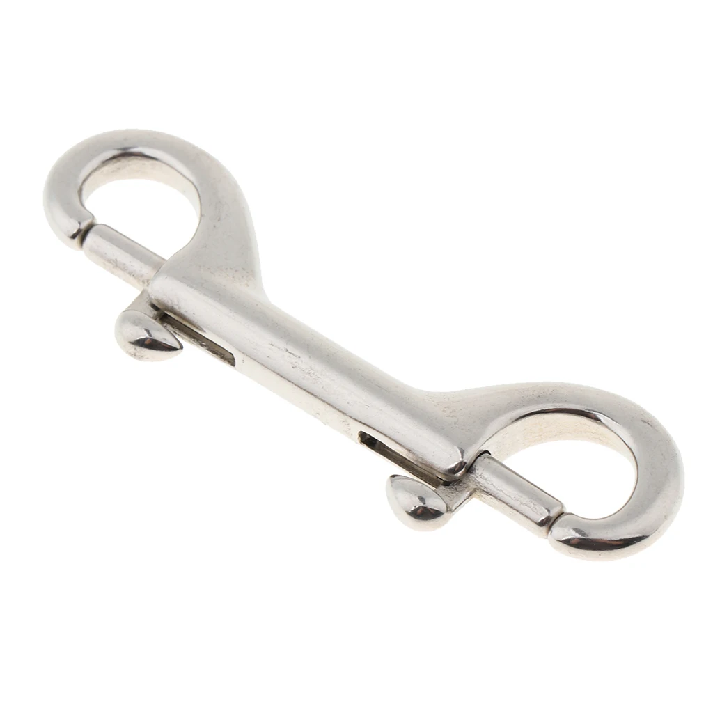 Double Ended Snap Hook Key Holder Brass Clip Hanging Keychain Spring Buckle