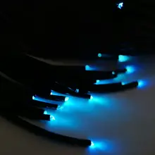 6 мм большой диаметр светильник PMMA конец излучающий волоконно-оптический светильник кабель с черная трубка из ПВХ