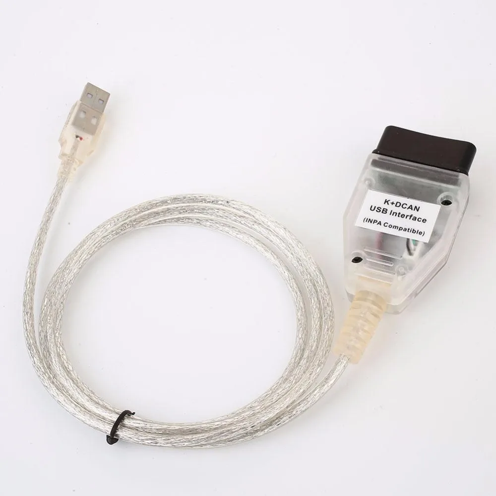 INPA K-CAN D-CAN OBD2 Interface Car Diagnostic Cable Wire For BMW Plastic 142cm