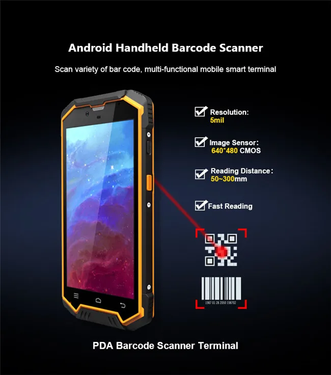 2D handheld barcode scanner PDA 01