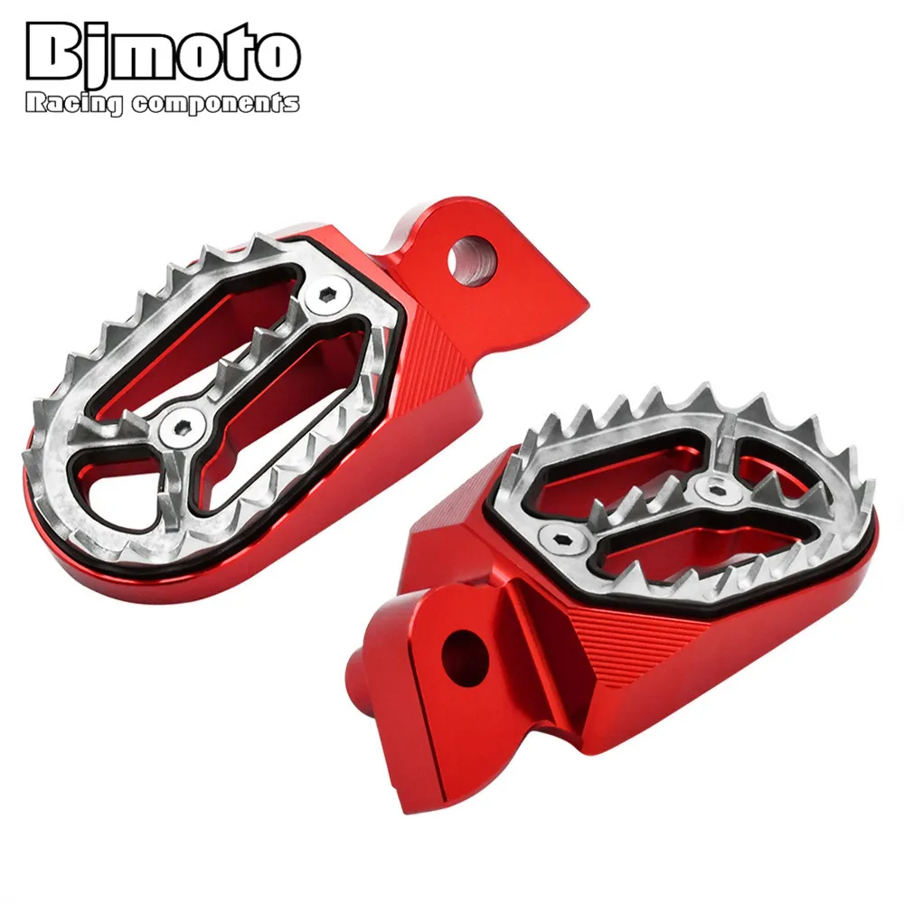 

BJMOTO Motorcycle Foot Pegs CNC Footrests Footpegs Foot Rests For Yamaha YZ250F WR450F YZ 250 125 85 WR 250F 426F 450F