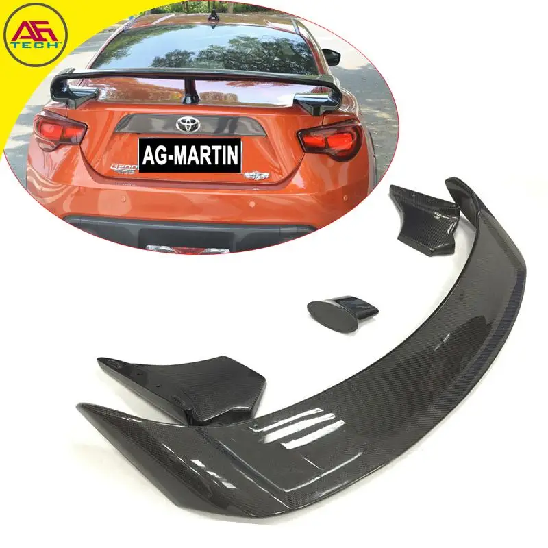 Carbon fiber BRZ rear spoiler wing back boot spoiler GT86 rear trunk