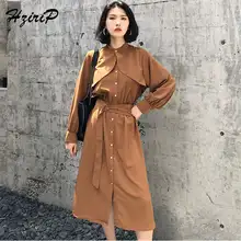 Hzirip дизайн корейское шикарное теплое женское осеннее пальто однотонное свободное без рукавов Повседневная модная дикая верхняя одежда для женщин