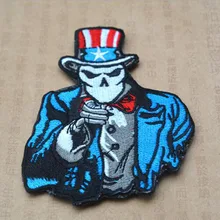 Дядя Сэм DIY Эксклюзивный заказ вышивка глава армия мозаичный из кусочков значок повязки крюк кольцо декоративные аксессуары для одежды