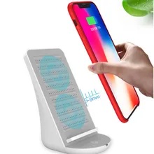 Беспроводной Зарядное устройство с Bluetooth Динамик быстро Беспроводной Зарядка Док-станция Подставка для iPhone X/8 8 плюс samsung Примечание 8 S9 S8