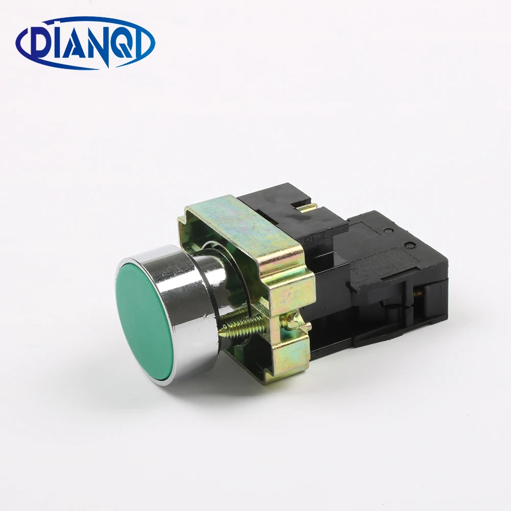 XB2 BZ31 XB2 BZ31 self lock flat push button switch 1NO 22mm GREENin